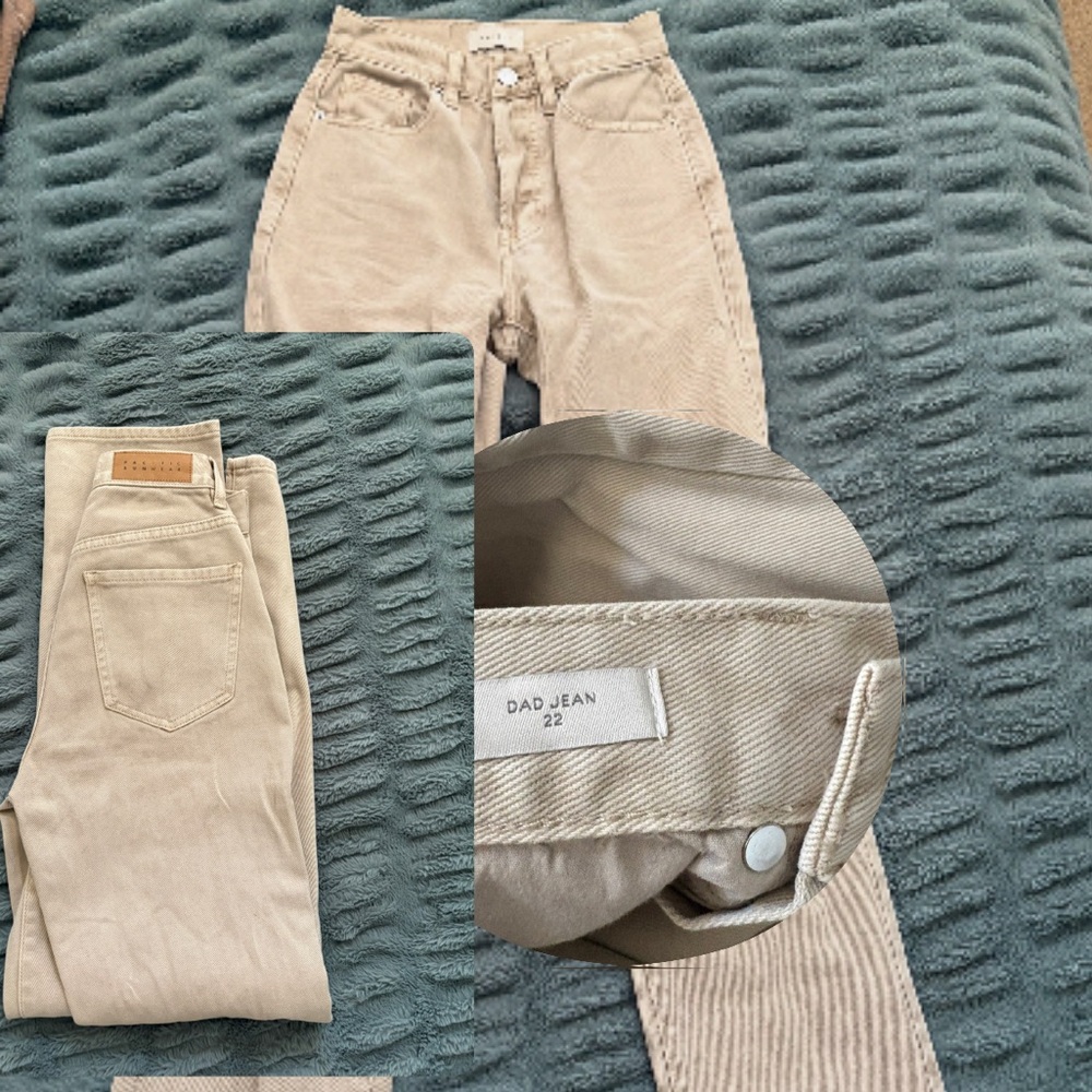 Pacsun Beige Dad Jeans, new without tags! Size 22